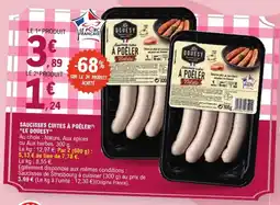 E.Leclerc Saucisses cuites à poêler le douesy offre