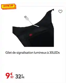 Gifi Gilet de signalisation lumineux à 30LEDs offre