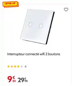 Gifi Interrupteur connecté wifi 2 boutons offre