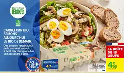 Carrefour CARREFOUR BIO Œufs de poules offre