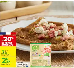 Carrefour CARREFOUR BIO Lardons offre