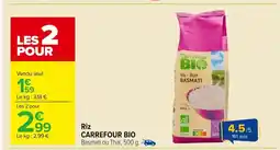 Carrefour CARREFOUR BIO Riz offre