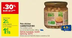 Carrefour CARREFOUR BIO Pois chiches offre
