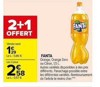 Carrefour Fanta offre