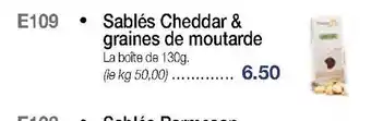 Croque Gel Sablés Cheddar & graines de moutarde offre