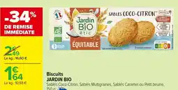 Carrefour JARDIN BIO Biscuits offre