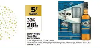 Carrefour Scotch Whisky Single Malt The Deveron offre