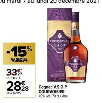 Cognac V.s.o.p. Courvoisier