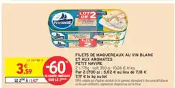 Intermarché PETIT NAVIRE Filets de maquereaux au vin blanc et aux aromates offre