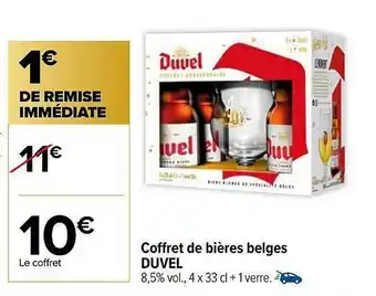 Carrefour Coffret De Bières Belges Duvel offre