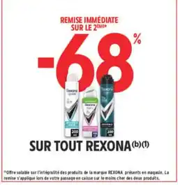 Intermarché REXONA Sur tout offre