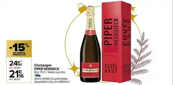 Carrefour Champagne Piper Heidsieck offre