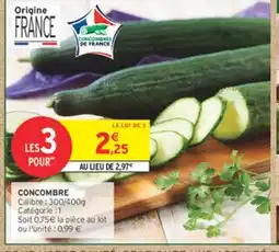 Intermarché Concombre offre