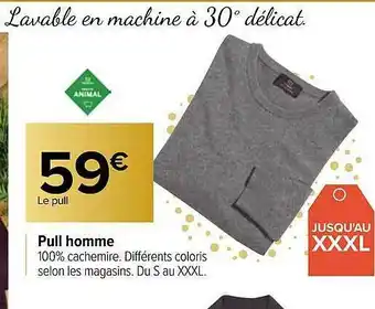 Carrefour Pull Homme offre
