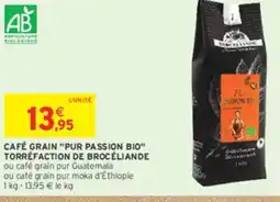Intermarché Café grain pur passion bio torréfaction de brocéliande offre