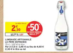 Intermarché Limonade artisanale offre