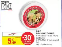 Intermarché BONS MAYENNAIS Brie offre