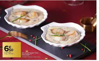 Carrefour Noix De Saint-jacques Rôties, Sauce Chablis offre