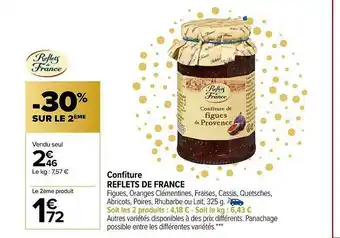 Carrefour Market Confiture Reflets De France offre