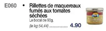 Rillettes de maquereaux fumés aux tomates séchées