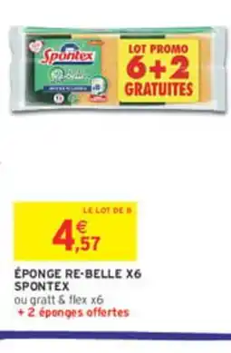 SPONTEX Éponge re-belle x6