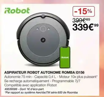 Costco Aspirateur Robot Autonome Romba offre