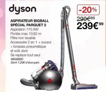 Costco Aspirateur Bigball Spécial Parquet 2 Dyson offre