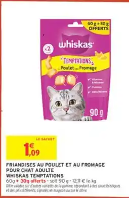 Intermarché Friandises au poulet et au fromage pour chat adulte offre