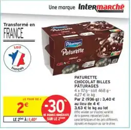 Intermarché PÅTURAGES Paturette chocolat billes offre