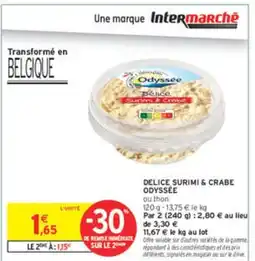 Intermarché ODYSSÉE Delice surimi & crabe offre