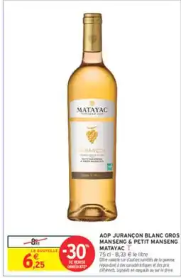 Intermarché MAYATAC Aop jurancon blanc gros manseng & petit manseng offre