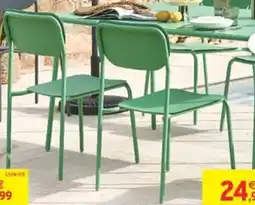 Intermarché Chaise en acier sauge offre