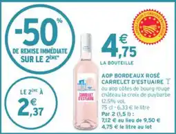 Intermarché Aop bordeaux rosé carrelet d'estuaire offre