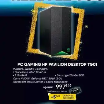 Pc Gaming Hp Pavilion Desktop Tg01
