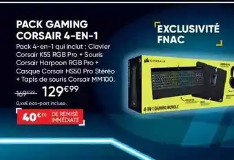 Pack Gaming Corsair 4-en-1