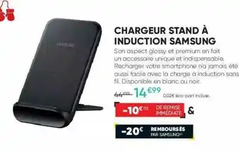 Fnac Chargeur Stand à Induction Samsung offre