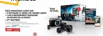 Pack Panasonic Lumix Gx9 + 3 Optiques 12-32mm | 35-100mm | 25mm + 1 An D'abonnement Magazine Le Monde De La Photo + 2Ăšme Batt