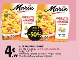 E.Leclerc Plat préparé marie offre