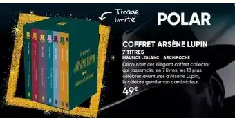 Fnac Coffret Arsène Lupin 7 Titres - Maurice Leblanc - Archipoche offre