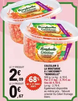 E.Leclerc Coleslaw à la moutarde à l'ancienne bonduelle offre