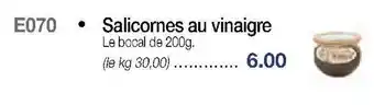 Croque Gel Salicornes au vinaigre offre