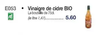 Croque Gel Vinaigre de cidre BIO offre