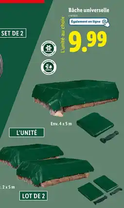 Lidl PARKSIDE Bâche universelle offre