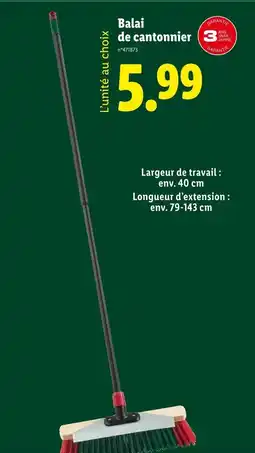 Lidl PARKSIDE Balai de cantonnier offre