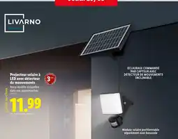 Lidl Projecteur solaire à LED avec détecteur de mouvements offre
