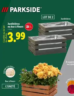 Lidl PARKSIDE Jardinières ou bac à fleurs offre