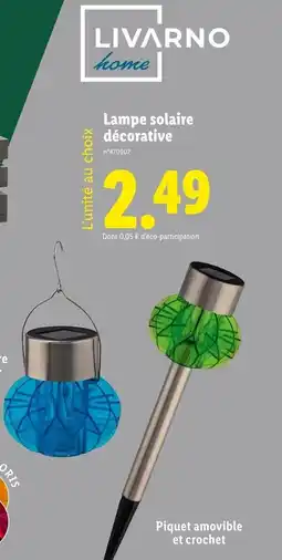Lidl LIVARNO HOME Lampe solaire décorative offre