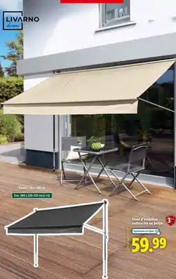 Lidl LIVARNO HOME Store d'extérieur anthracite ou beige offre