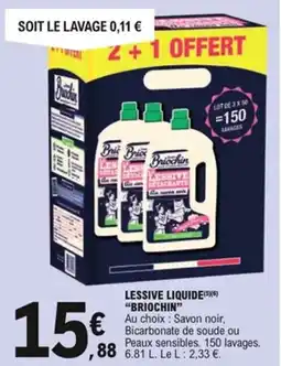 E.Leclerc Lessive liquide briochin offre