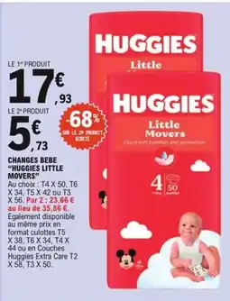 E.Leclerc Changes bebe huggies little movers offre